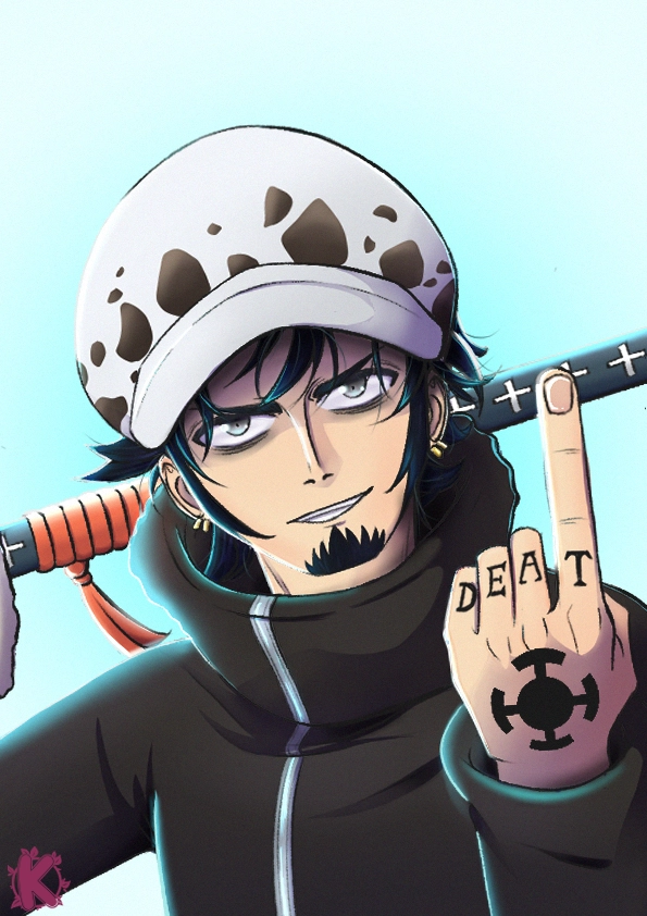 Trafalgar D. Water Law from "One Piece" - Fanart